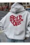Self Love Sirt Printed Oversized Unisex Women/Men Hoodie Sweatshirt