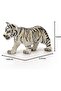 14732 White Tiger Cub Figure – Realistic Wild Cat Model for Kids (Ages 3–8) - 3