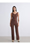 Esvab • Modern & Distinctive Women's Wide-Leg Pants with Drawstring Waist and Textured Fabric - 2