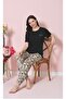 Anti-Wrinkle Fabric Short Sleeve Women's Pajama Set - 3