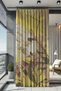 Waterproof Patterned Oxford Balcony Curtain Sunshade and Rain Cover with Color and 250 cm Length Options