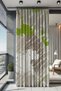 Waterproof Patterned Oxford Balcony Curtain Sunshade and Rain Cover with Color and 250 cm Length Options
