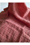 Women's Textured Linen Short Sleeve V-Neck Collared Slim Fit Shirt - 4