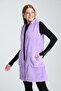 Women's Lilac Zippered Fleece Vest