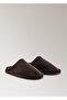 Sheepskin Zueco with Stitching Details