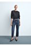 Mid-waist straight cut jeans - 2