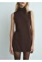 Turtleneck knitwear dress
