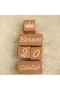 Wooden Memory Cube Photo Shoot Decor Colorful
