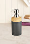 Limpia Bambu Patterned 5-Piece Bathroom Set with Trash Can, Liquid Soap Dispenser, Toothbrush Holder - 4
