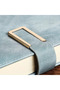 A5 Notebook - English Leather Cover with Magnetic Closure, Red Line, Dated Pages - 4