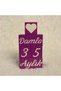 Wooden Memory Cube Photo Shoot Decor Colorful - 4