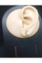 Gold Color Geometric Shapes 3 Pairs Earrings - 4