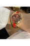 Stylish Colorful Women's Wristwatch with Roman Numerals - 3