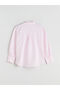 Striped Oversize Modal Blend Women's Shirt - 6