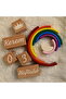 Wooden Memory Cube Rainbow Set of Two Decor Photo Shoot