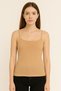 Women's Cotton Rope Strap Tank Top Single Skin Color