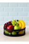 Elis Black Load.11 cm | |   Metal Basket 30 cm X 11 cm Metal Fruit Bowl Black Crisper Kitchen Organizer Kitchen Table Decorative Fruit Basket Desktop Fruit Bowl Countertop Serving Tray Fruit Bowl Bread Bowl - 2