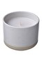 JÄMLIK Scented Candle in Ceramic Jar, Vanilla/White, 25 hr