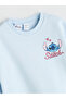 Stitch Printed Girls' Sweatshirt and Leggings - 4