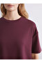 Two Mt Shop Quality Xside Plum Interlock Plain Loose & Baggy Short Sleeve Women's T-Shirt - 3
