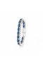Silver and Blue Barley Hematite Bracelet with Steel Chain 31832B21D5 - 2