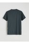 Green Crew Neck Short Sleeve Men's Sports T-Shirt - 6