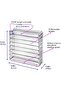 Acrylic Eyeshadow Palette Organizer Cosmetic Makeup Storage Case - 8