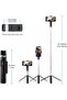 Selfie Stick Tripod 40" Extendable, Phone Tripod with Bluetooth Remote Shutter - 4