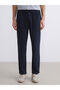 Lcw Vision Navy Blue Standard Fit Linen Blend Men's Trousers - 2