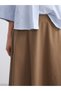 Mg Trend'En Brown Flared Skirt with Elastic Waist - 3