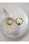 Steel Glass Evil Eye Stud Earrings