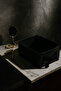 Black Closet Organizer, Laundry, Toy Organizer, Storage Box, Felt Basket Organizer 38X25X13 cm - 4
