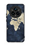 Realme 14 Pro Plus 5G Protective Case Cover Map On Jeans Pattern