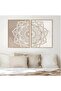 Two-Dimensional Wall Art Canvas with Boho Beige Mandala Design by Today Idea - 4
