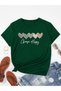 Women's Nefti Green Chose Happy Printed Oversize