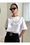 Women's White Clarity Printed Oversize