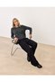 Women's Anthracite Cool Premium Knitwear Cardigan with Button Detail and Stylish Polo Collar Detail - 4