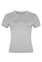 Women's Crew Neck Stretch Fabric T-shirt Body Short Sleeve - 2
