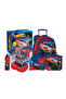 Hot Wheels 5 in 1 Value Pack-16" Trolley Bag,LunchBag,LunchBox,WaterBottle,Pencil Case - 2