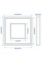 SANNAHED Frame, white, 25 x 25 cm - 5