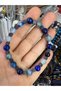 Lapis Lazuli and Hematite Natural Stone Men's Bracelet - 2
