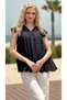Women’s Black Cotton Eyelet Embroidered Top – Chic Summer Blouse - 9