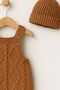 Baby Boy Kids Knitwear Salopet Beanie Set Winter Jumpsuit Newborn Romper Baby Gift - 4