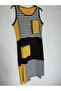 Multicolor, Sleeveless, Stylish, Long, Highly Flexible, Striped, Dress - 4