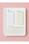 Undated Planner - with Hard and Flexible Plastic Cover - Steel Spiral - Special Series - Typewriter - 6