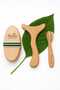 100% Horsehair Cellulite Brush, Facial Brush and Wooden Massage Tool (with a Gift Bag) - 2