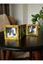 Desktop 3-Picture Black Photo Frame - 10X10 Foldable Decorative Frame - 2