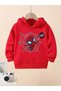 Winter Hooded Sweatshirt, Kids Spiderman Printed