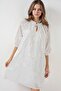 Bdart Lace Embroidered Mini Dress with Lace-Up Detail - 4
