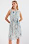 Bdart Mini Dress with Belt and Bow Detail - 4
